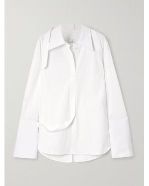 Courreges Embellished Cotton-Blend Poplin Shirt - White