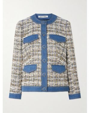 Veronica Beard Tweed Ainslie Jacket - Blue