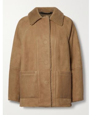 Kassl Reversible Shearling Jacket - Brown