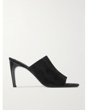TOTEME Suede Mules - Black