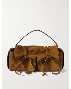 Acne Studios Suede Shoulder Bag - Brown