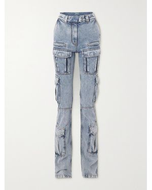 Givenchy Hoch Sitzende Cargojeans Mit Geradem Bein - Blau