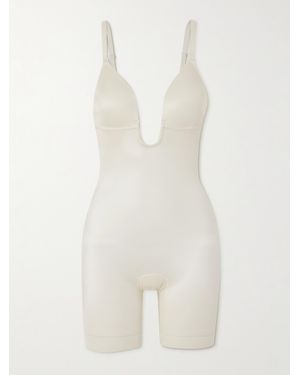 Spanx Shape Suit Your Fancy Plunge Bodysuit - White