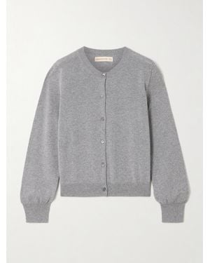 &Daughter Enya Mélange Cashmere And Cotton-Blend Cardigan - Grey