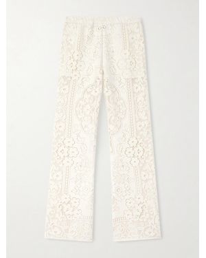 Sea Arianna Flared Lace Pants - Natural