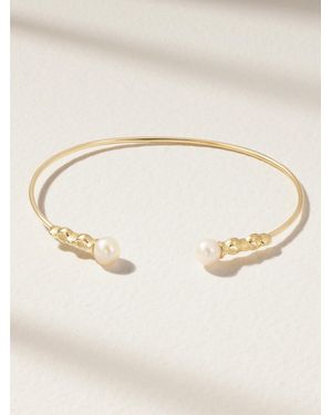 Mizuki Sea Of Beauty 14-Karat Pearl Cuff - Natural