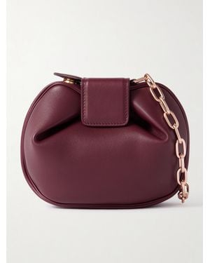 Gabriela Hearst Soft Demi Leather Clutch - Purple