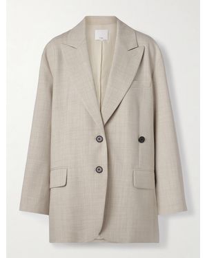 Tibi Liam Woven Blazer - Natural