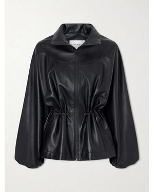 Givenchy Gathered Leather Jacket - Black