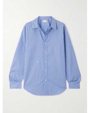 Aimé Leon Dore Chemise En Popeline De Coton À Rayures - Bleu