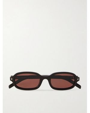 Prada Rectangular-Frame Acetate Sunglasses - Brown