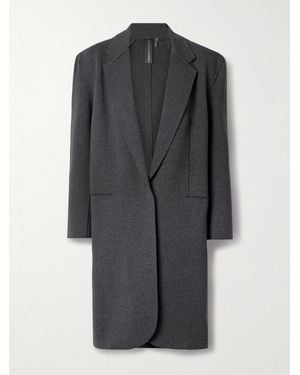 Norma Kamali Oversized Cotton-Blend Blazer - Gray