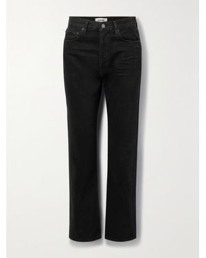 Agolde '90S Pinch Waist High-Rise Straight-Leg Recycled Jeans - Black