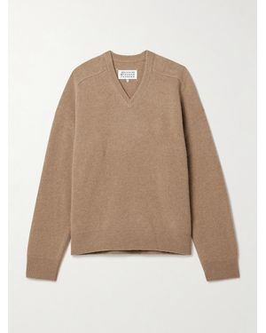 Maison Margiela Wollpullover - Natur