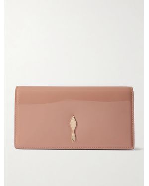 Christian Louboutin Bettina Clutch Aus Lackleder - Natur