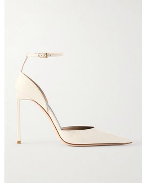 Tom Ford Patent-Leather Court Shoes - Natural