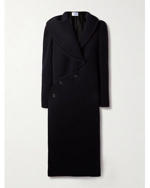 Alaïa Mantel Aus Wolle Mit Kapuze - Schwarz