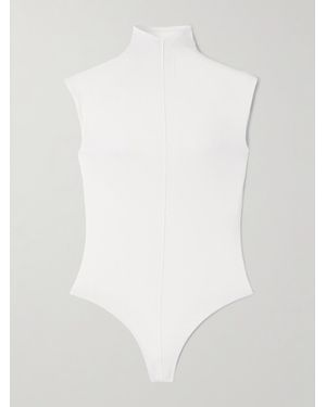 Wardrobe NYC Rhw Stretch-Jersey Turtleneck Bodysuit - White