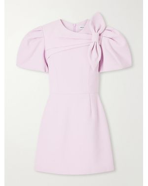 Rebecca Vallance Yolanda Bow-Detail Crepe Mini Dress - Pink