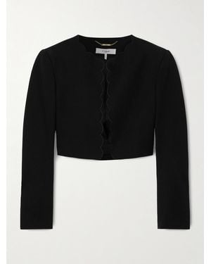 Chloé Scalloped Cotton-Blend Twill Jacket - Black