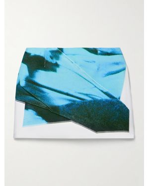 16Arlington Delta Minirock Aus Crêpe Mit Print - Blau