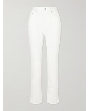 Alaïa High-Rise Slim-Leg Jeans - White