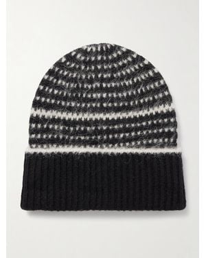 TOTEME Intarsia Wool Beanie - Black