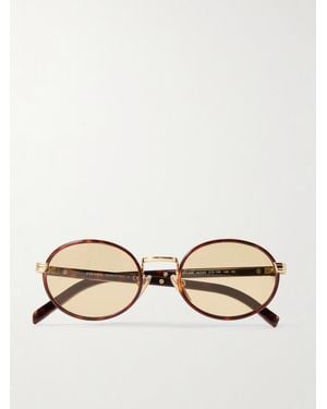 Prada Sonnenbrille Mit Ovalem Rahmen Aus Azetat - Natur