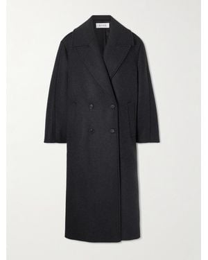 Rohe Ezra Oversized Double-Breasted Wool-Blend Coat - Blue