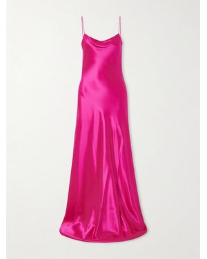 Alaïa Silk Dress With Straps - Pink