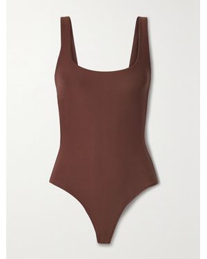 Alix Mott Stretch-Jersey Bodysuit - Brown