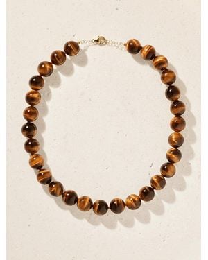 JIA JIA Oracle 14-Karat, Tiger's Eye And Crystal Necklace - Natural