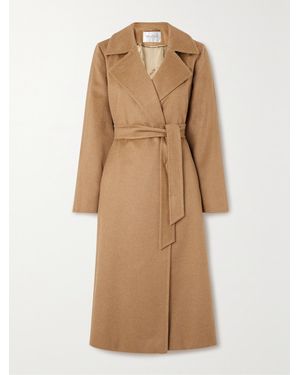 Max Mara Manuela Icon Mantel Aus Kamelhaar Mit Bindegürtel - Natur