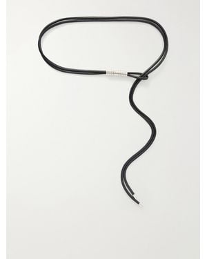 Kallmeyer Lowell Embellished Leather Belt - White