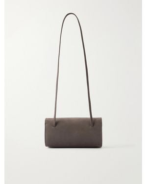 Faune Mie Nubuck Shoulder Bag - White