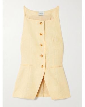 Posse Nancy Linen Vest - Natural