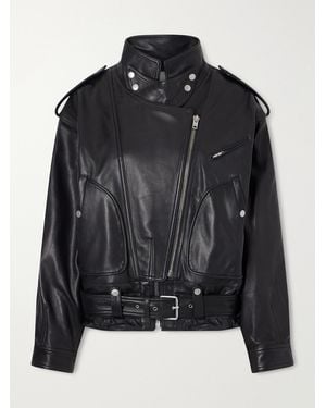 Isabel Marant Farza Leather Jacket - Black