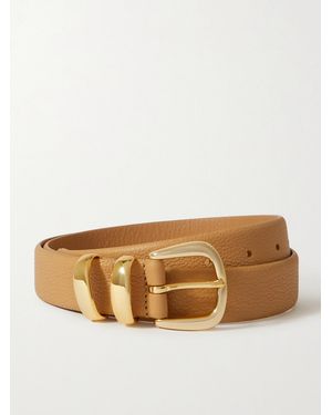 Anderson's Textured-Leather Waist Belt - Natural
