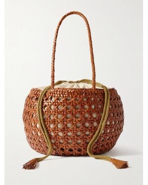 Dragon Diffusion Juventus Woven Leather Tote - Brown