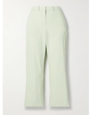 Tory Sport Cropped Tech-Twill Straight-Leg Golf Trousers - White