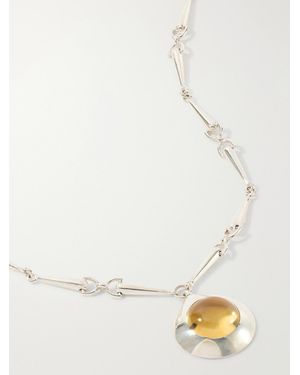 Loren Stewart The Cousteau Sterling And Citrine Necklace - Natural