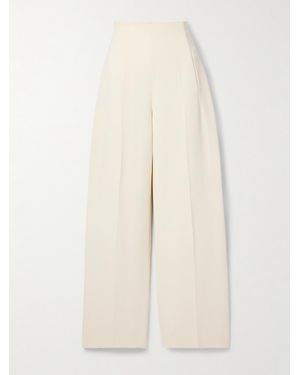 FFORME Peyton Crepe Wide-Leg Trousers - Natural
