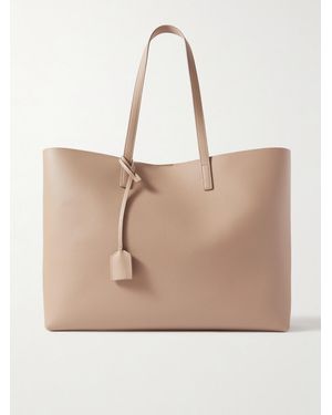 Saint Laurent East/West Leather Tote - Natural