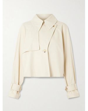 JOSEPH Suber Cropped Cotton-Gabardine Jacket - Natural