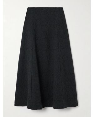 Mara Hoffman Floral Organic Cotton-Jacquard Skirt - Black