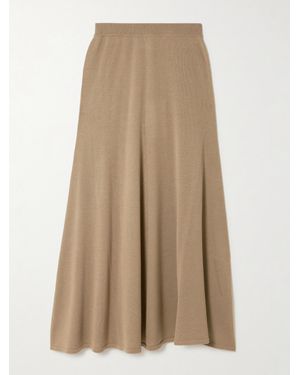 TOVE Thora Merino Wool And Silk-Blend Maxi Skirt - Natural