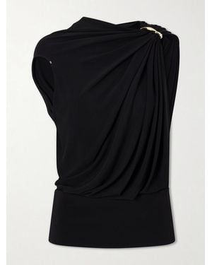 Sportmax Embellished Jersey Blouse - Black