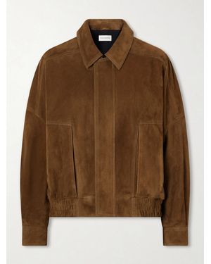 Nour Hammour Dalma Suede Jacket - Brown