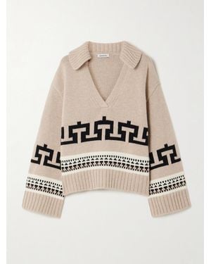 Jonathan Simkhai Pull En Laine Et Cachemire Mélangés Intarsia O'Reilly - Neutre