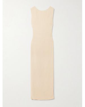 Matteau Open-Back Woven Maxi Dress - White
